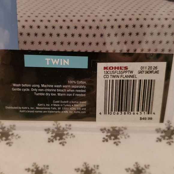 Cuddl Duds Twin sheet set - Picture 3 of 4